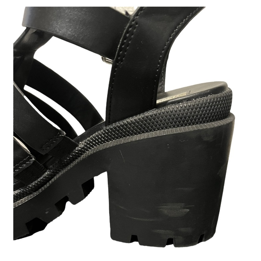 Steve Madden Black Chunky Platform Heels - Picture 4 of 9